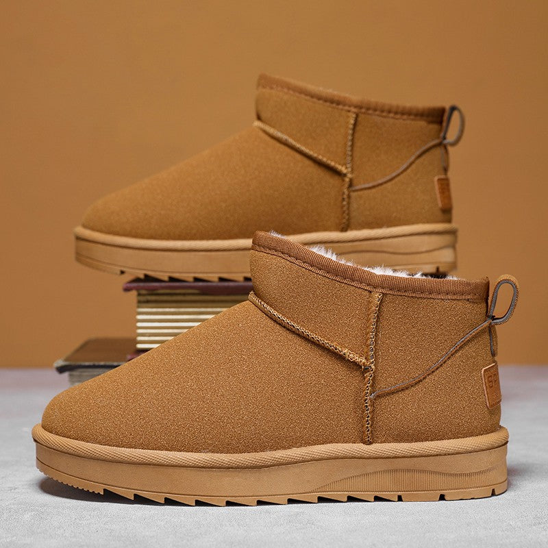 Snow Boots Man Shoes Men Korean Climate Lot Shoes Original High Heel Ankle Boots for You Women Sneakers Brown Boot Mens Shoe