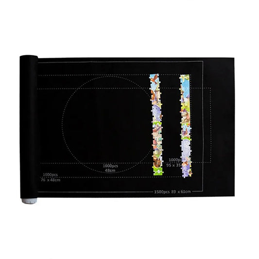 Puzzles Pad Storage Bag Jigsaw Roll Felt Mat Playmat, Up to 1500 Pcs, Perfect Puzzle Accessories for All Ages?Suitable for trave