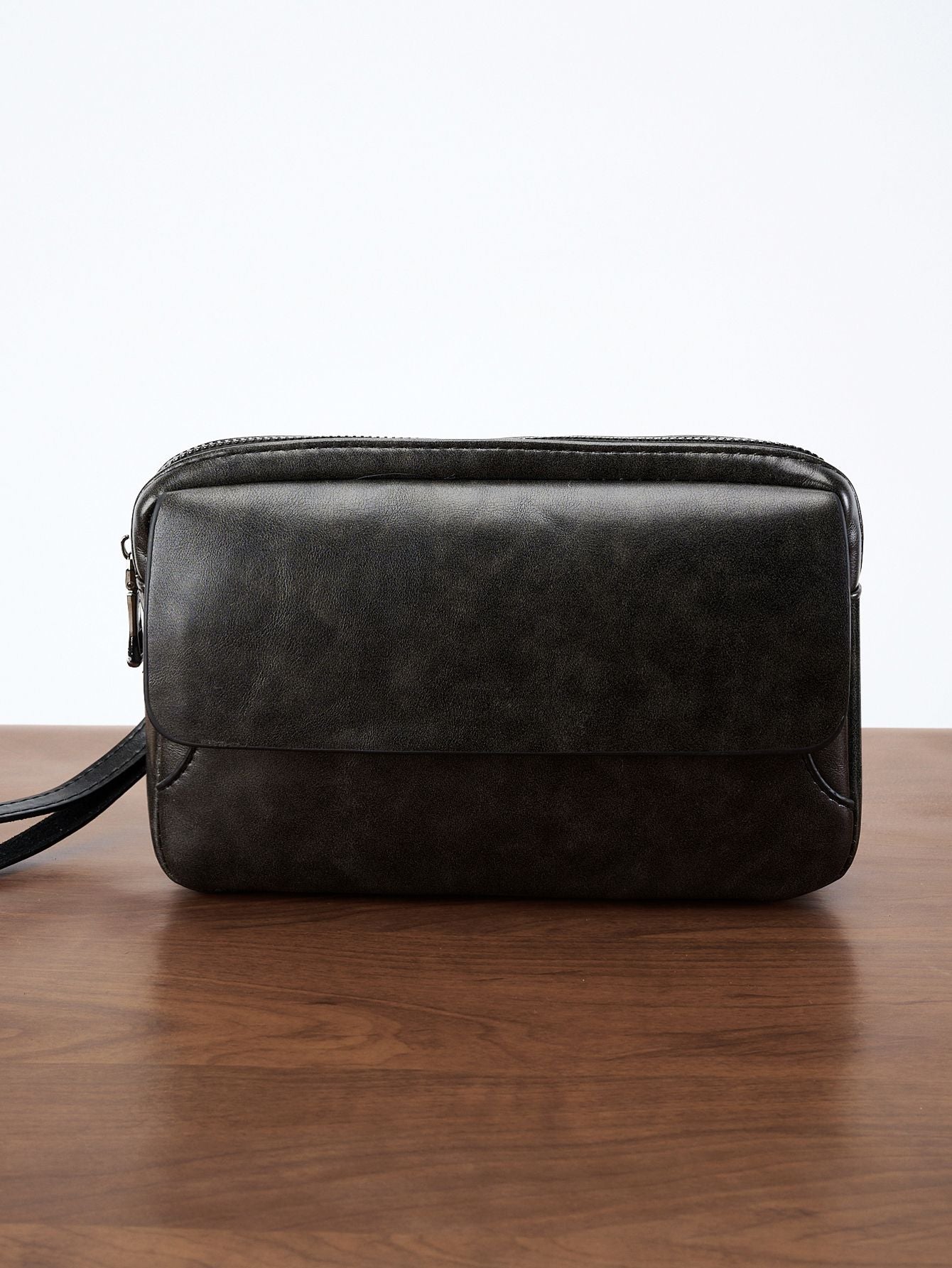 Minimalist Retro Handbag Fashion Business Casual Portable Large Capacity Multifunctional Wristlet Clutch Bag Cell Phone Bag