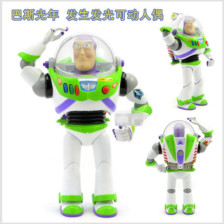 Bonecos Articulados Toy Story - Buzz Lightyear Woody Rex Jessie Modelo de Bonecos de Desenho Animado da Moda Vocal para Brinquedos Divertidos de Presente