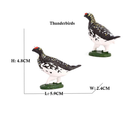 Coruja Flamingo Peru Tucano Seahawk Modelo Animais Estatuetas Plástico Pássaro Brinquedo Boneco de Ação Aventuras na Selva Presentes para Crianças Zoológico da Floresta