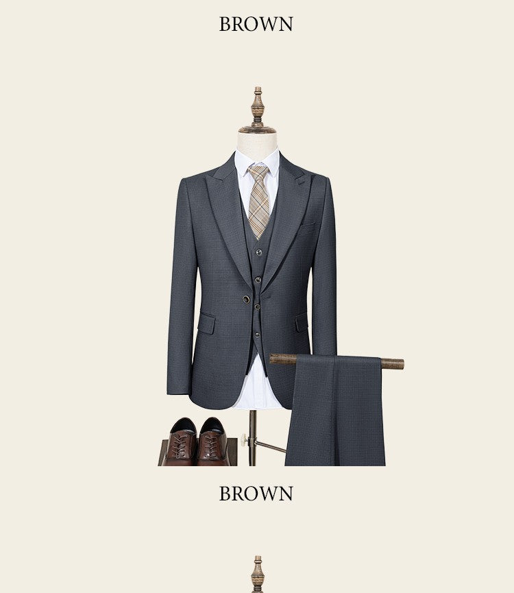 ST Cassy High Quality Men's Suit Summer thin Green  Slim Fit Formal Business Office Men's Suits?jacket+Vest+Pants?