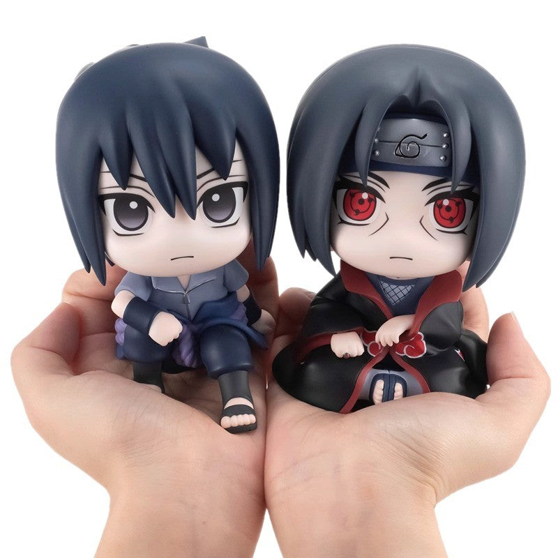 Bonecos populares do anime Naruto, figuras de ação Kakashi, modelos versão Q fofos Sasuke Itachi, acessórios para decoração de carros, brinquedos