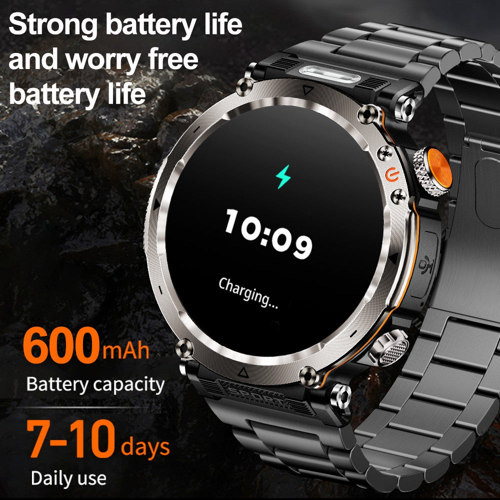 2025 Novo Relógio de Luxo Moderno 5ATM HT30 GPS Bússola Smartwatch Esportivo Masculino Externo AMOLED 366*366 NFC Frequência Cardíaca IP68 Smartwatch