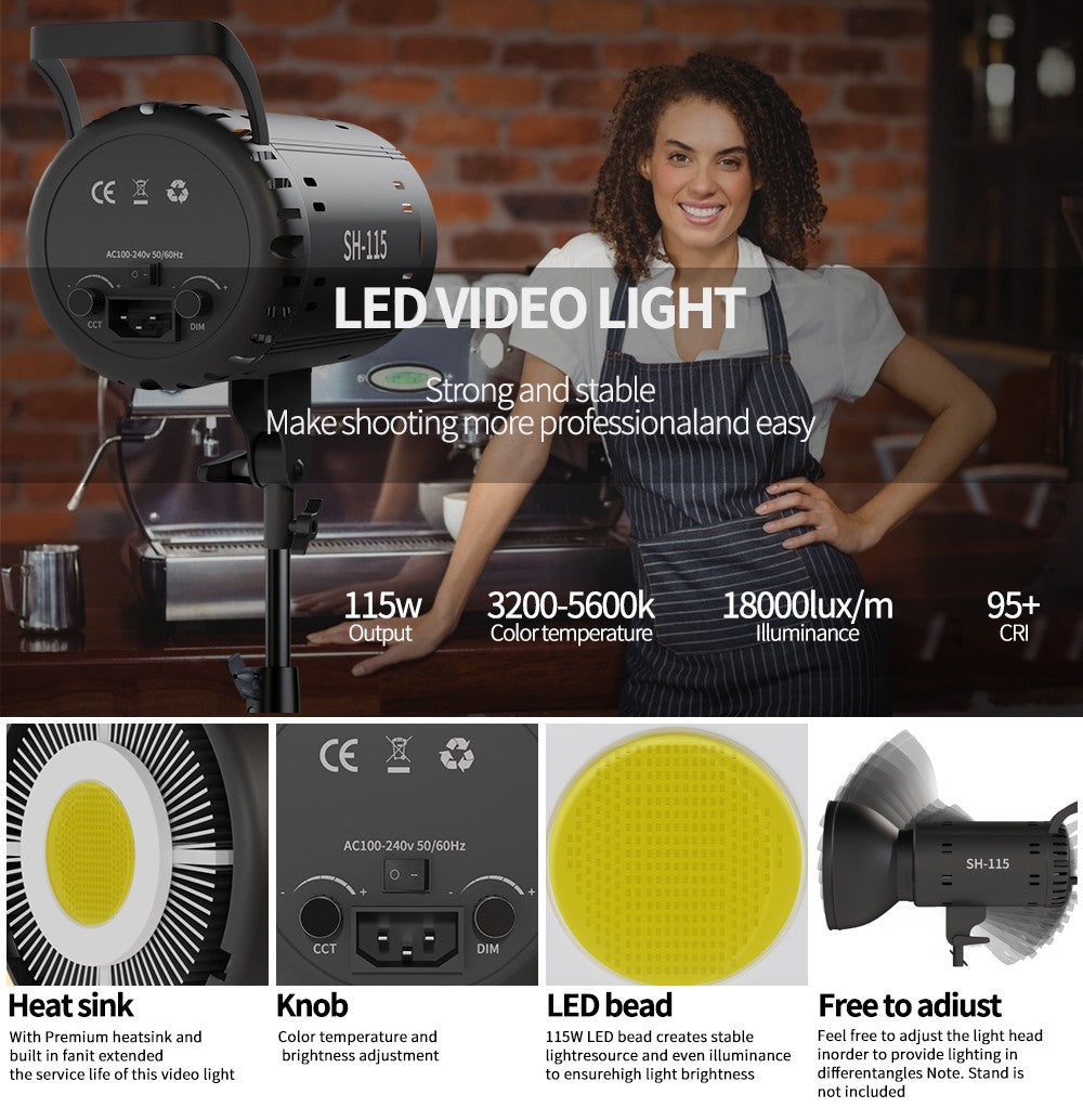 135W Fotografia LED Vídeo Luz Diurna Equilibrada Lâmpada Solar Bowens Softbox Para Iluminação Softbox Retrato Flash Acessório de Estúdio