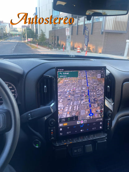Rádio automotivo Android 13 de 15,6 polegadas para GMC Sierra Denali Silverado 2019 2020 2021 2022 2023 Carplay Rádio automotivo GPS de navegação multimídia