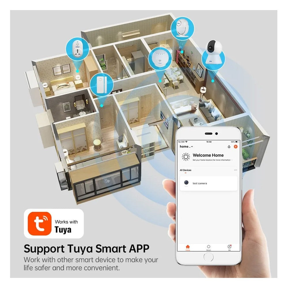 Tuya 5MP 5G E27 Bulb Security Monitor Cam Wireless Automatic Human Tracking Night Vision Full Colour Surveillance Camera