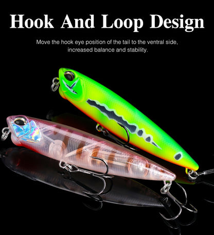 TSURINOYA 110mm 20.5g Topwater Floating Pencil Fishing Lure DW58 Dog Walk Crank Wobbler Stickbait Minnow Hard Bait For Pike Bass