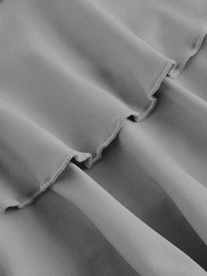 New fashion solid color casual versatile women's plus size skirt