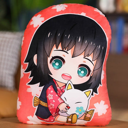 Kimetsu No Yaiba Plush Stuffed Pillows Demon Slayer Dakimakura Cute Anime Throw Pillow Kawaii Dolls Tanjirou Nezuko Back Cushion