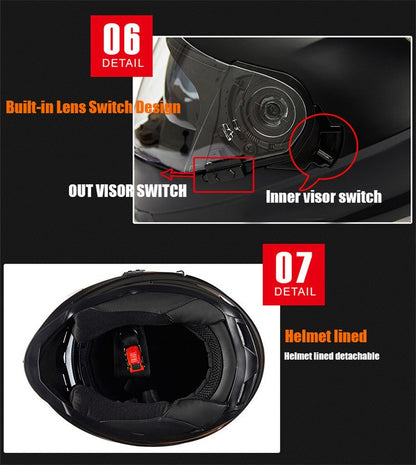Capacetes de Moto Fechados Mais Recentes para Downhill Casco de Moto para Motociclismo Capacete De Moto Aprovado pelo DOT para Homens e Mulheres Kask GXT