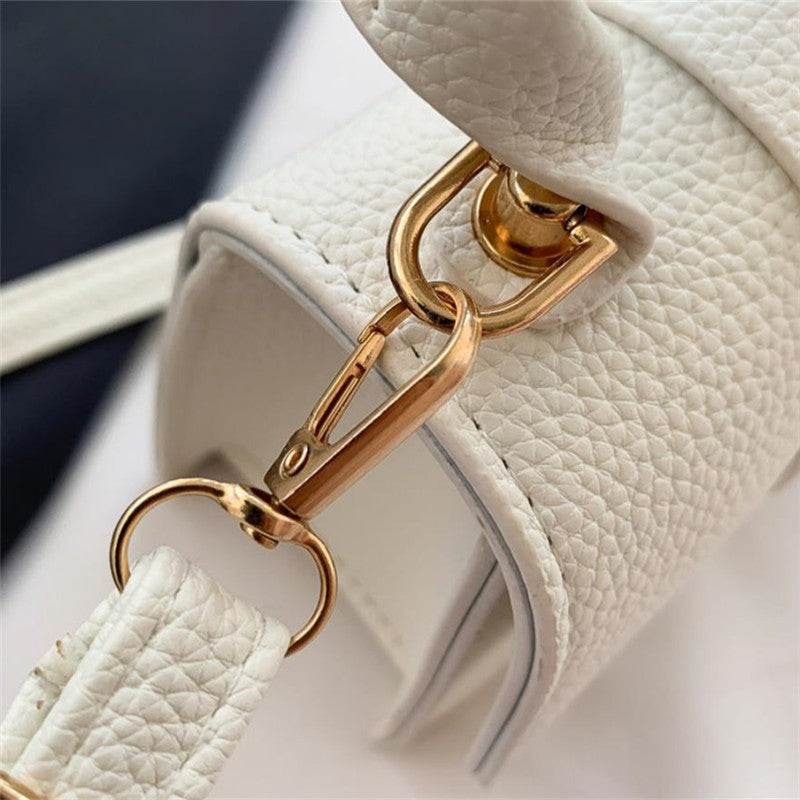 Fashion Solid Color Small Tote Crossbody Bag, Stylish Mini Handbag Mobile Phone Coin Purse, Adjustable Strap, Magnetic Closure,