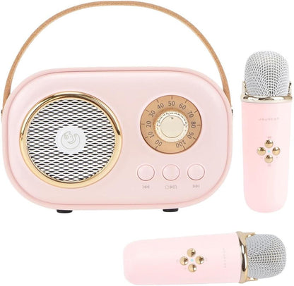 Karaoke Portable Wireless Bluetooth Speaker With Microphone Machine Radio FM Caixa De Som Mini Sound Box Music Small Column Mp3