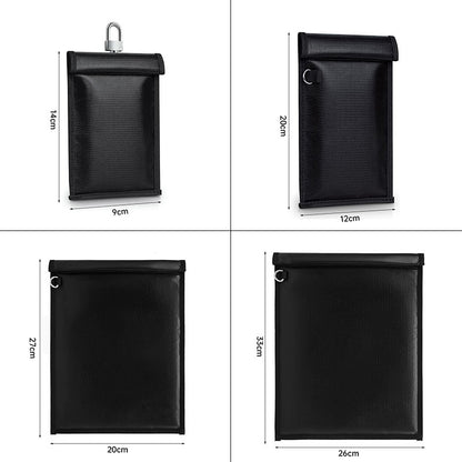 Car key Signal Shielding Bag Waterproof Fireproof RFID Blocking Pouch Car Key Faraday Bag RF Signal Blocker Mobile Phone Case