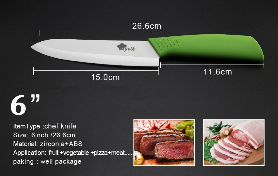 Conjunto de Facas de Cerâmica para Cozinha Profissional Faca de Cerâmica 3 4 5 6 Polegadas Faca de Descascar Frutas à Prova de Ferrugem para Fatiar Cortar Legumes