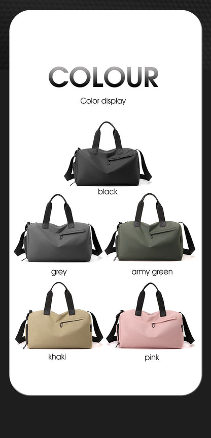 Zipper Large Capacity Oxford Travel Bags Solid Fitness Bags Thickened Fabric High Capacity Waterproof Luggage Sports Bags