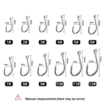 FTK 50-100pçs Anzol de Pesca Dourado Aço de Alto Carbono 1#-12# Anzol Farpado com Olhal Anzóis Vermelhos para Pesca de Carpa