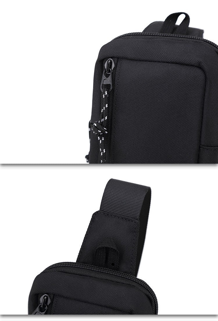 New Men Shoulder Bag Fashion Oxford Sports Shoulder Chest Bag Mini Crossbody Messenger Bags Handbags Casual Travel Phone Bags