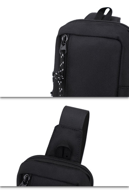 New Men Shoulder Bag Fashion Oxford Sports Shoulder Chest Bag Mini Crossbody Messenger Bags Handbags Casual Travel Phone Bags