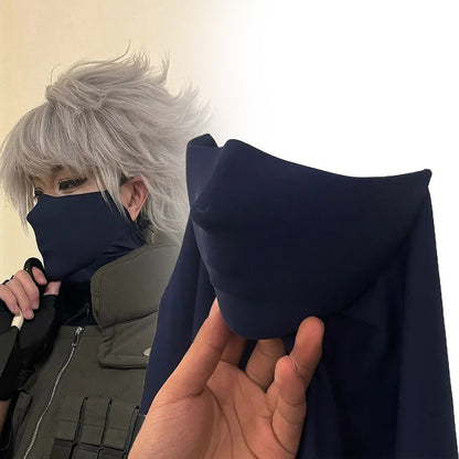 Anime Ninja Kakashi Cosplay Mask Unisex 3D Stereoscopic Shaping Half Face Mask Halloween Masquerade Costume Prop