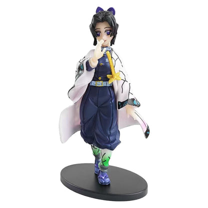 Boneco de Ação do Anime Demon Slayer - Kamado Tanjirou com Agatsuma Zenitsu e Nezuko, Brinquedos de PVC Kimetsu No Yaiba Guerreiros