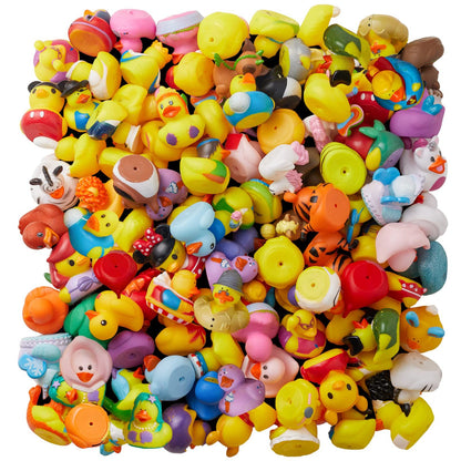 50/100/150pcs Rubber Duck for Jeeps Ducking  2" Bulk Floater Duck for Kids - Baby Bath Toy Assortment - Party Favors, Birthdays,