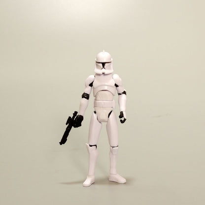 Hot selling black warrior white warrior transparent clone soldier 3.75 inch joint movable ornaments, gift