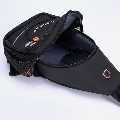 Tourist leisure chest bag, multifunctional large capacity shoulder bag, outdoor trendy crossbody bag