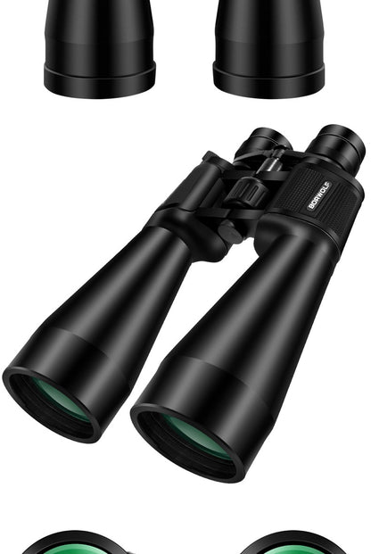 BORWOLF Binóculos de Grande Lente Objetiva 20-60X70 FMC Óptica de Alta Potência para Caça Observação de Pássaros e da Lua