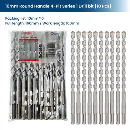 Conjuntos de Brocas Bosch SDS Plus para Martelete para Concreto Diâmetro 6-12mm Cabo Redondo Acessórios para Martelete Perfurador