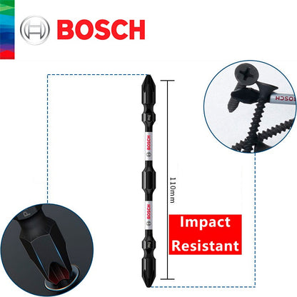 Bosch Original Forte Magnético Ponta Cruzada de Alta Dureza Parafusadeira Elétrica Bits Resistente a Impactos 65 110 150mm