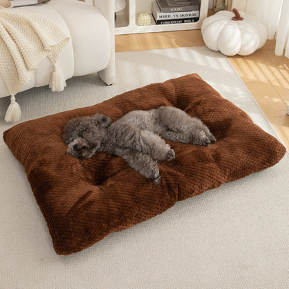 Colchonete Longo de Pelúcia para Animais de Estimação, Quente de Inverno, Confortável, Cama para Cachorros, Cama para Gatos, Almofada para Ninho de Animais de Estimação