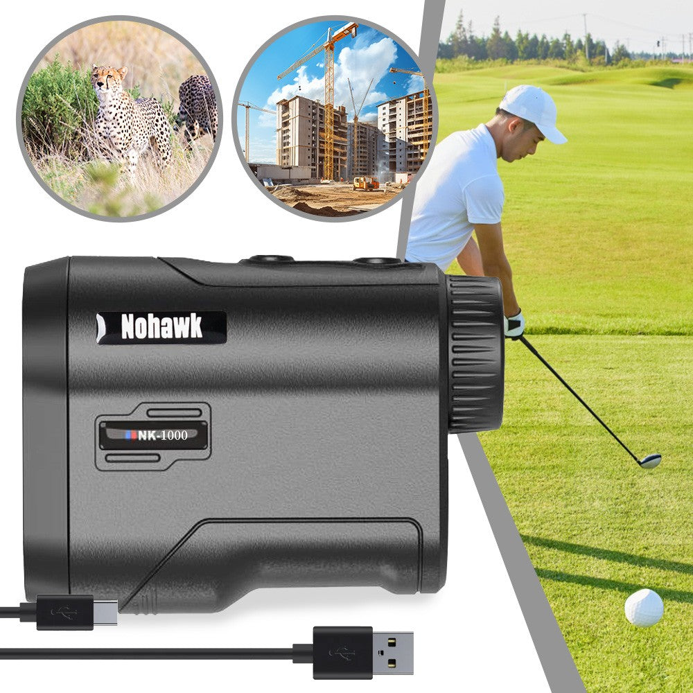 Medidor de Distância Monocular a Laser para Golfe e Caça Nohawk 600M 1000Y com Compensação de Inclinação para Golfistas