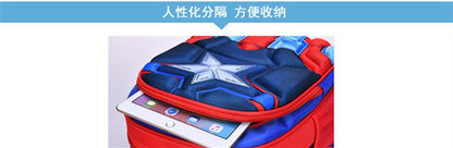 Mochila Infantil Spider King: Nylon Impermeável e Grande Capacidade para Crianças de 2 a 16 Anos