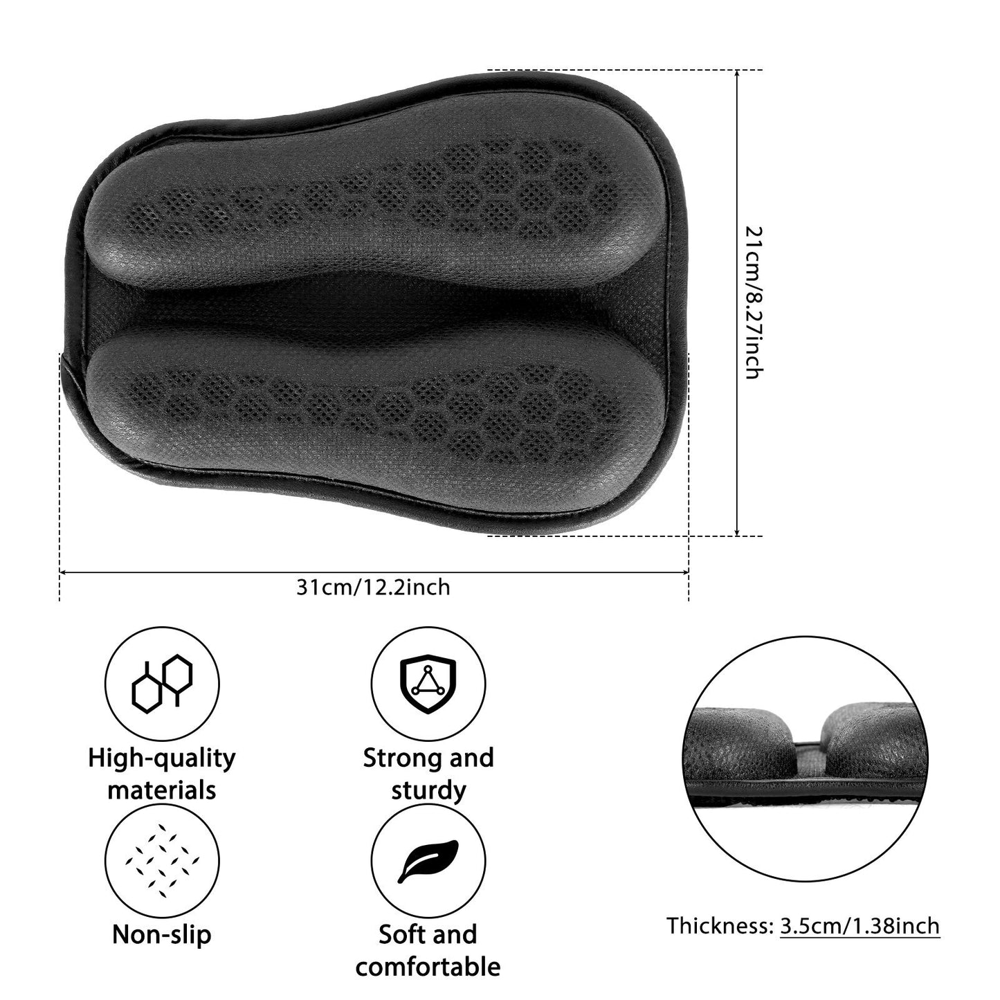 Almofada de Assento de Motocicleta Antiderrapante Estrutura de Malha 3D Respirável Macia e Confortável Proteção Solar Acessórios para Motocicleta