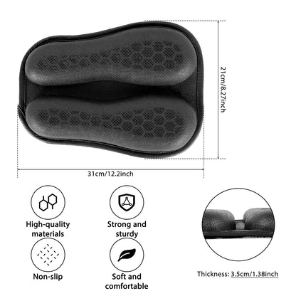 Almofada de Assento de Motocicleta Antiderrapante Estrutura de Malha 3D Respirável Macia e Confortável Proteção Solar Acessórios para Motocicleta
