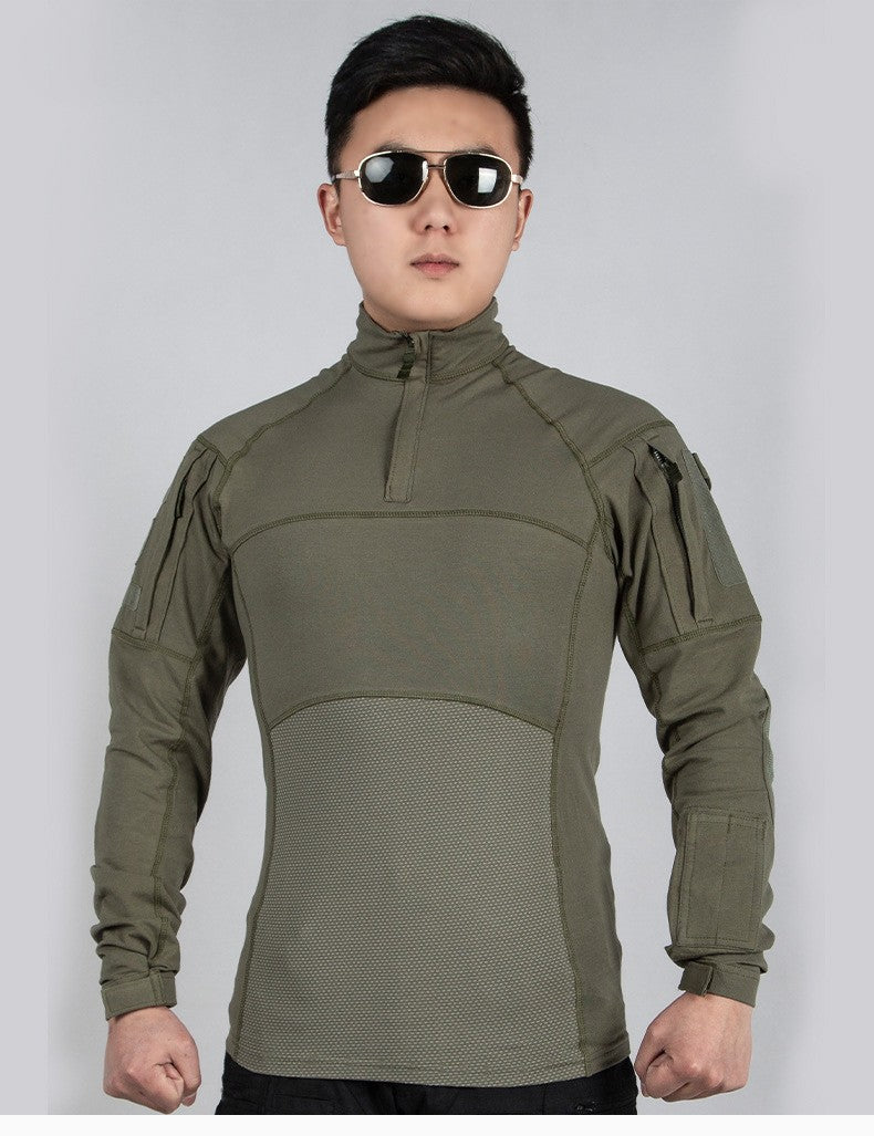 Men Outdoor New Tactical Camo Frog Shirts Wear Resistant Scratchproof Breathable T-shirt Climbing Combat Hunting Men Shirt