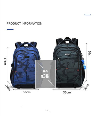 Mochila de camuflagem nova 2025 para viagem ao ar livre, para homens, 2 tamanhos, para o sexo masculino, mochila escolar de alta capacidade para universitários e meninos
