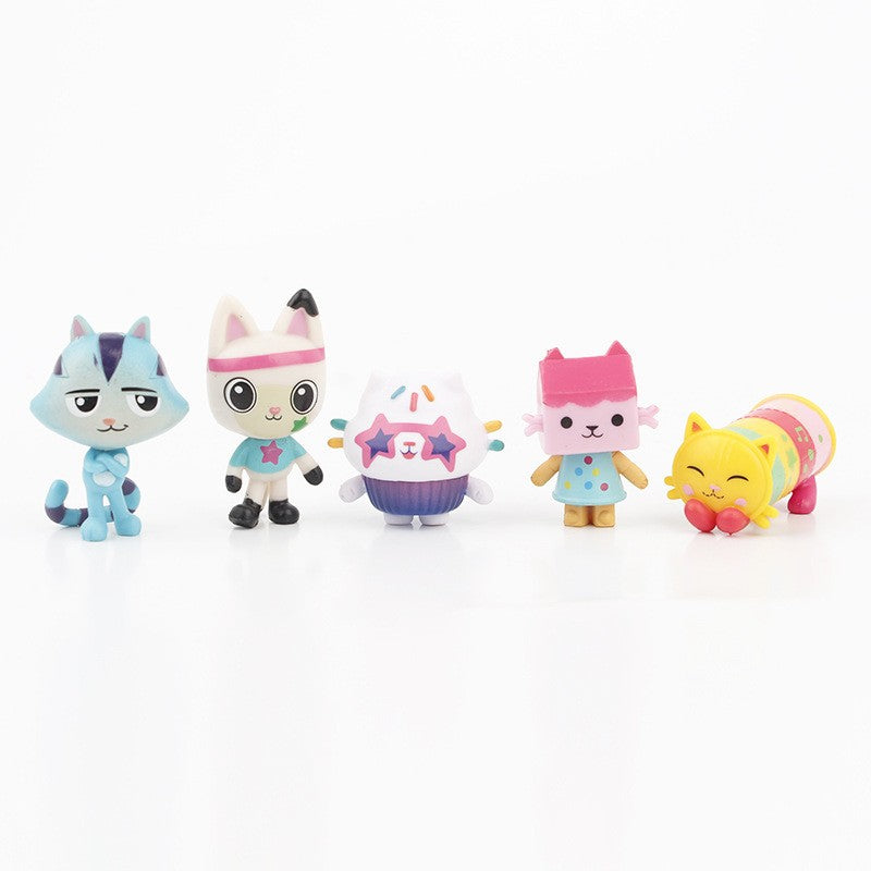 13pçs/conjunto de figuras de ação Gabby's Dollhouse modelo de brinquedos de coleção de bonecas fofas