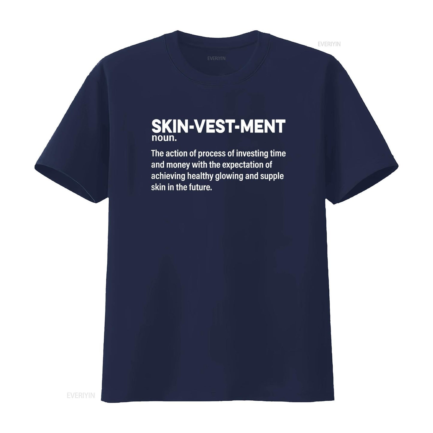 Skinvestment Skincare Definition Esthetician T Shirt vintage Washed homme graphic streetwear Soft Casual Comfortable
