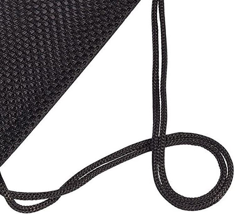 Mesh Drawstring Backpack Bags Heavy Duty Multi Functional Black Mesh Pouch Beach Toys Bag Beach Bag