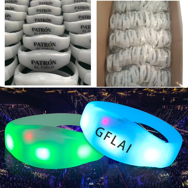 43Keys 1000 Meters 10 Area 15 RGB Remote Controller DMX Function LED Bracelets 100/2000PCS Wristband Wedding Party