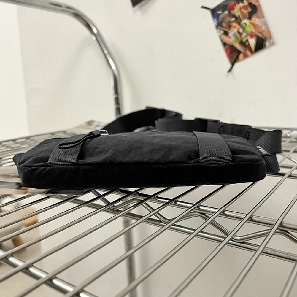 Chest Bag Pure Color Nylon Lightweight Sports Crossbody Bag Outdoor Fitness Running Waist Bag Cycling Fitn Phone Bag