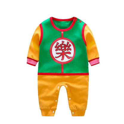 Bebês Meninos Manga Comprida Desenho Animado Cosplay Roupa Macacão Traje Romper Macacão Roupas Infantis Criança 100% Algodão Primavera e Outono