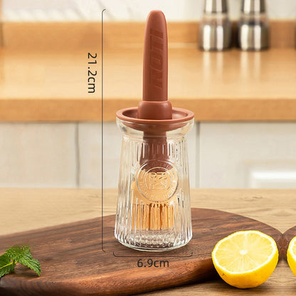 Silicone Oil Brush Temperature Resistant Oil Bottle Baking Pancake Barbecue Cooking Olive Oil BBQ Grilling Kitchen Gadget