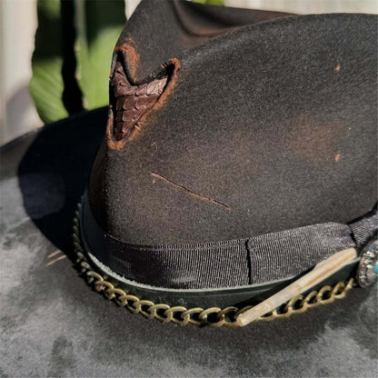 A52E Denims Styles Wool Felted Hat Breathable Warm Hat Light weight Soft Hat