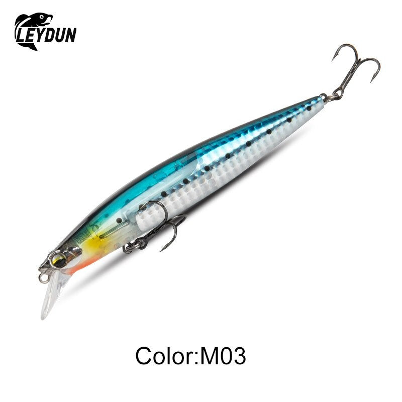 Floating Sea Bass Fishing Lures Baits 130mm 20g Minnow Lures with Flash Blade Hard Lure Good Action Wobblers Tackle Pike