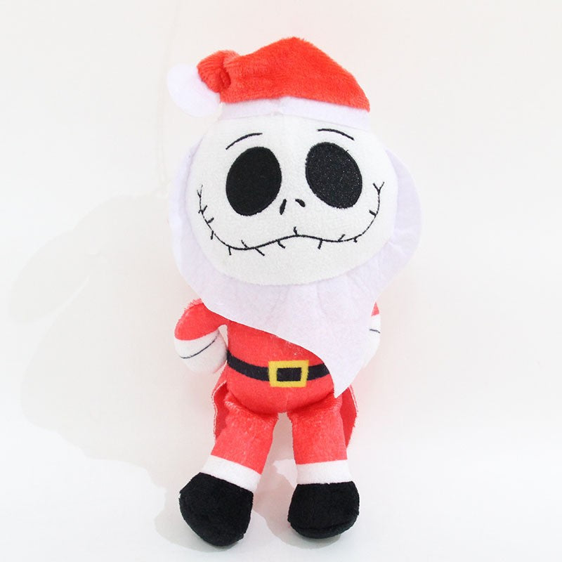 25cm Cartoon Anime Halloween The Nightmare Before Christmas Horror Pumpkin Skeleton Composite Plush Doll Toy Children Kids Gift