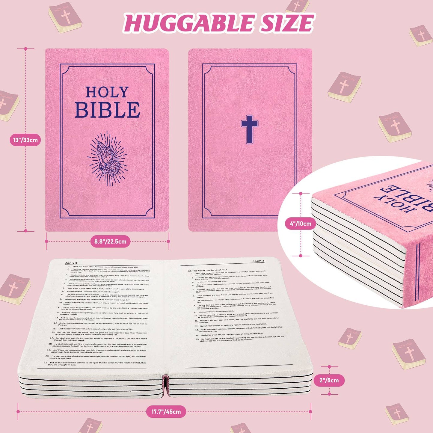 Mark 16 White Cutest Bible Memory Foam Pillow with Bible Throw Pillow Learn the valuable lesson Learn the valuable lesson