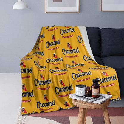 Chocomel Chocolademelk Nederland Blanket Fleece Sofa Throw Blanket Breathable for Couch Bedding Outdoor Throws Bedspread Quilt
